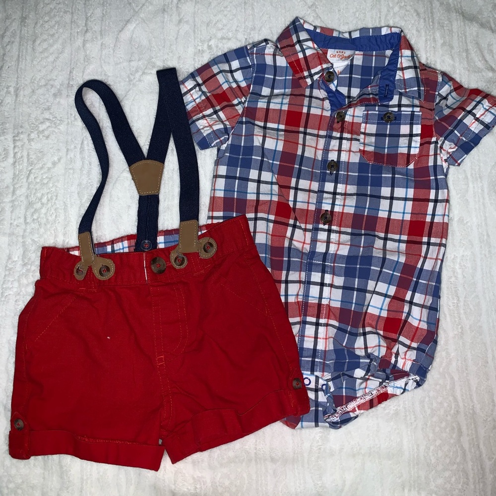 ⛔️SOLD⛔️12m Cat & Jack suspender set - Picture 4 of 4